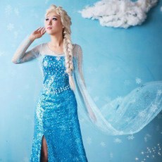 時尚365冰雪女王公主禮服派對萬聖節服裝 T0508
