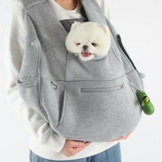 AMYLOVESPET 狗狗Neoprene Hug You前背包, 灰色, 1個