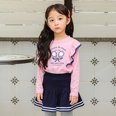 Lala Amang 孩童荷葉邊長袖T恤