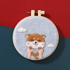 ASHWOLF 羊毛氈刺繡組, 柴犬, 1個
