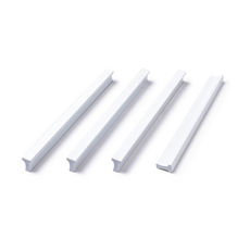 把手世界 T軌道 2孔家具把手 P192mm 白色, 4個