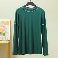 薄款線條修身長袖上衣