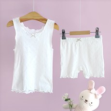 우주아이 여아용 시크릿 펀칭 런닝 + 속바지 세트