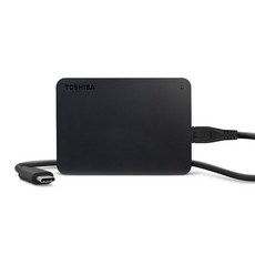 TOSHIBA 東芝 A3 Canvio Basics 黑靚潮lll USB-C外接式硬碟, 黑色的, 2048GB
