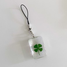 도림 네잎클로버 미니 자동차 키링 스퀘어형, 1개, 혼합색상