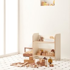 Yes!Kids Sornia Mellow DIY 開放式兒童正面書架 兩層, 2層, 象牙白