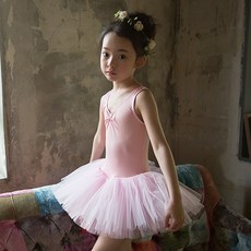 pied a 'terre 女童寬肩帶紗裙芭蕾舞衣