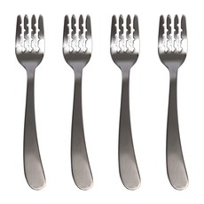 RAONNURI 孩童鋸齒狀安全叉, 單色, 叉子 4入