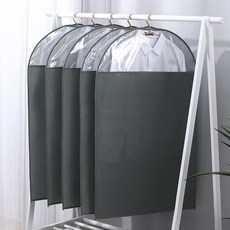 Funny Bell 西裝用防塵不織布一般衣物防塵套 灰色, 5個, 1入