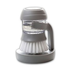 Home With Me 餐具洗滌劑多合一洗滌刷+支架套組, 白色的, 1套