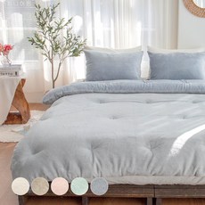 Yesbedding 優質10mm超細纖維絨毛棉被寢具組