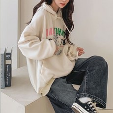 보리맘 기모 컴포트 후드 티셔츠 빅사이즈 임부복