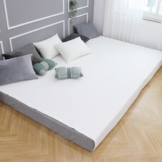 패밀리 피그워싱 60수 순면 침대패드, 아이보리