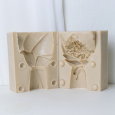 AngleThing 玫瑰祝賀花束雙面立體矽膠模具, 單色