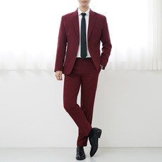 Billact 男性四季單排雙釦標準西裝套裝