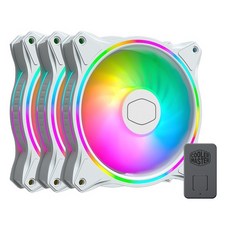 COOLER MASTER 酷碼 MASTERFAN MF120 HALO 三合一白色版, MEL-B2DW-183PA-R1