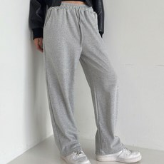 Lalaon 女款鬆緊帶直筒運動褲 TSP2714