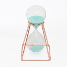 玫瑰金架玻璃沙漏 30分鐘, 天空