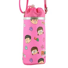 常見兄妹圖案水瓶側背包