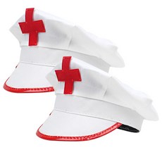 PARTYHAE 護士帽, 白色, 2個