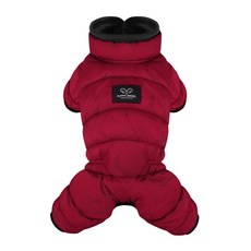 PUPPY ANGEL 犬用Air2系列工裝風半罩式鋪棉連身衣 PA-OW541, 188Brown