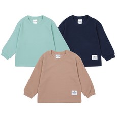 RAINBOW KIDS 童款溫柔色系長袖上衣 3件組