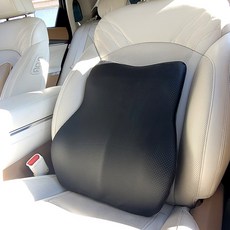 VRONCO 車用頂級記憶棉靠背墊, 黑色, 1個