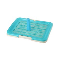 寵物排便盤+立柱 L號組合, 藍色, 1套