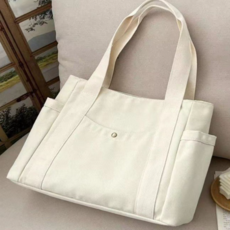 Davi Glow 大容量帆布上班出遊文藝學生單肩包