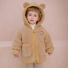 milkmile 兒童蝴蝶結泰迪熊羊羔絨外套