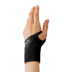 NORMAL LIFE 日常護腕, 1個, 基本款黑色左手