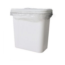 廚房掛式垃圾桶, 白色的