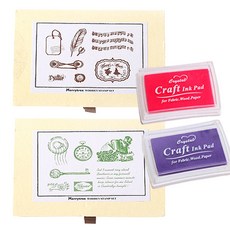 RETRO 時間旅行 DIY 印章系列 A type, 1套, 隨機出貨