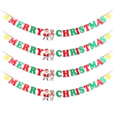 Party09 聖誕字母拉旗, 聖誕老人魯道夫, 4個