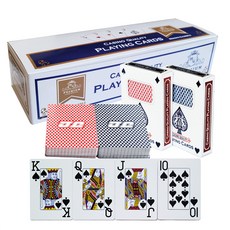 HoonieGamble JUMBO INDEX 大字體 JJ網格圖案 德州撲克撲克牌 整打盒裝 12入, 隨機出貨, 1個