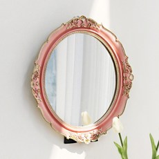 JINSIM DESIGN 復古造型橢圓形鏡子 玫瑰金, 混合顏色