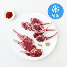 뉴질랜드산 고기설계소 프렌치랙 + 숄더랙 반반 양갈비 스테이크용 세트 (냉동), 1세트, 520g