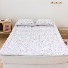 CHOUETTROOM 可水洗床 Yotopper 床墊, 盛開的粉紅色