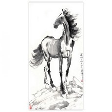 리즈제이니 인테리어용품 그림 서예 동양화 말 03 K13717