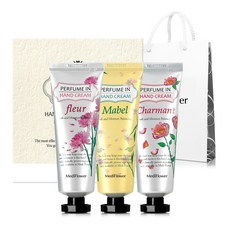 MediFlower 香氛護手霜 3種 x 80g 套組 + 提袋, 1個