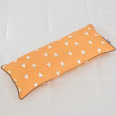 ahtty blanc 嬰幼兒用純棉寬版四季防蟎可調高度枕頭, 白色小熊