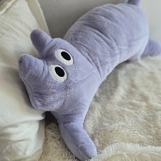 Dadaland 長貓身體抱枕 玩偶靠墊, 薰衣草紫