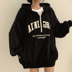 PEONIST World 半拉鍊連帽大學T