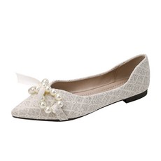 명양피프 여성용 큐빅 플랫구두 단화 YT_RA2477