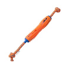 RESPET Brush In Tug Puppy Self Toothbrush Toy 21 x 4 cm, 橘子, 1個