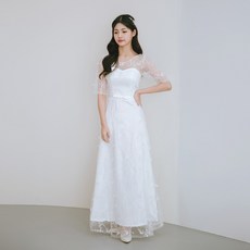 lilydress 葉片透視蕾絲長洋裝 LD86
