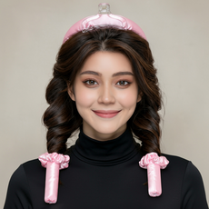 비단길 오비에 셀프 웨이브 헤어롤 세팅롤세트, 1세트, 핑크