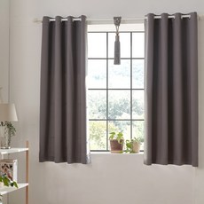 VIEW HOUSE Maze 窗型遮光窗簾 2入, 灰色