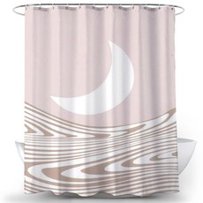 블루핑크문 샤워커튼 TYPE11 120 x 180 cm, 1세트, 멀티(혼합)컬러
