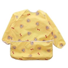 I Am Bebe 兒童動物防水美術圍裙 黃色小熊, 黃熊